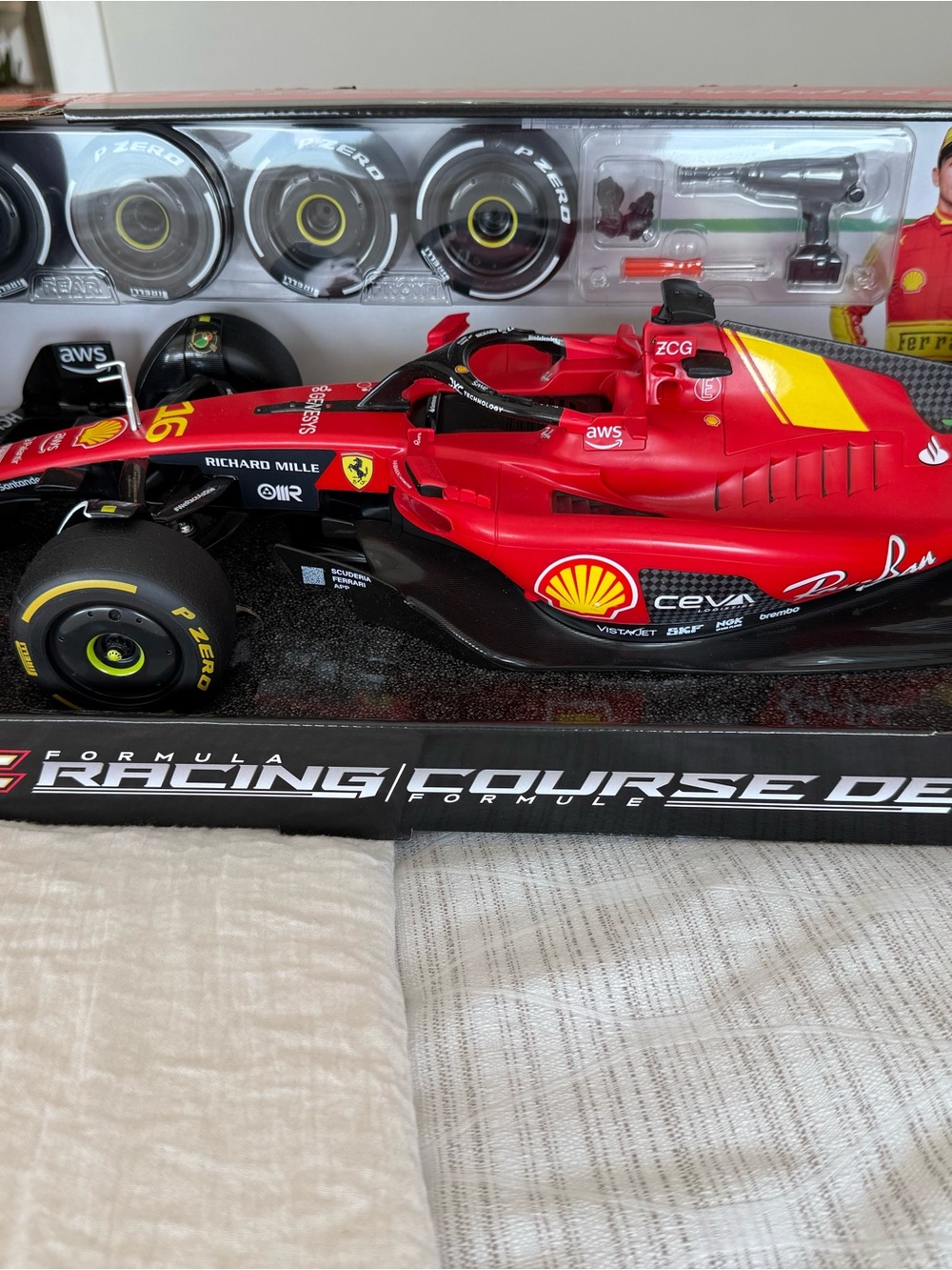 Red Ferrari-Style Formula Racing Car Toy - Kids Vehicles